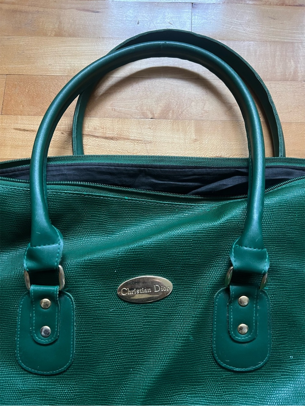 Christian Dior Vintage 1990s OVERSIZED Tote Bag Thrashed XL
